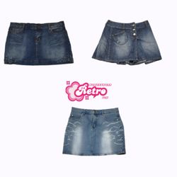 Y2K Britney Era Demin Micro Mini Skirts