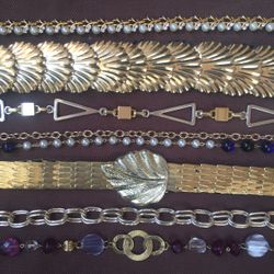 Y2k golden and matt golden belts