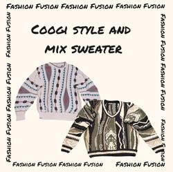 (FF-840) Coogi style amd Mix Sweater