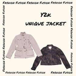 (FF-847) Y2k Unique Cotton Jacket