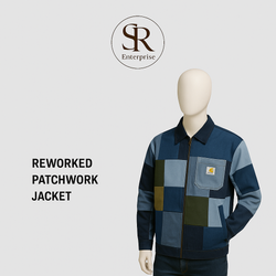 Upcycled Patchwork Workwear Jacket