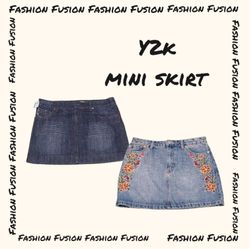 (FF-851) Y2k Mini skirt