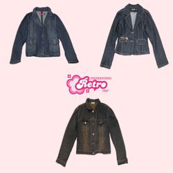 Y2k Embellished Denim Jackets