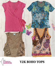 Curated Y2K Boho Tops 12 pcs (RN: 1051)