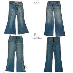 Y2K IT Girl Flared Denim Jeans (RE-975)