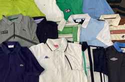 Branded 3 Buttons Collar T-Shirts - 15 Pieces