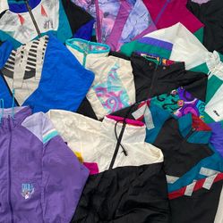 Vintage Funky Windbreakers - 15 Pieces