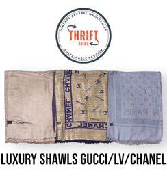 T948 Luxury Shawls Gucci/Chanel/LV 30Pcs