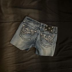 Rock revival miss me true religion mini shorts