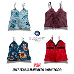Y2K Hot Italian Night Cami Tops - 10 pieces - EV02..