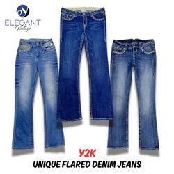 Y2K Unique Flared Jeans - 11 pieces - EV0210