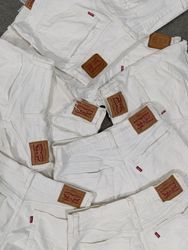 Shorts sexy blancs vintage Levis HD788 pour femmes..