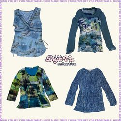Y2K Tidal Dream Cutesy Tops (DVC#8)