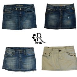 Y2K IT Girl Era Denim Mini Skirts (RW-142)