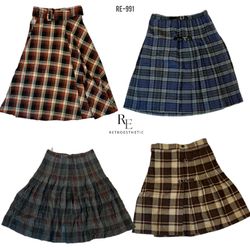 Jupes en laine Y2K d'hiver (RE-991)