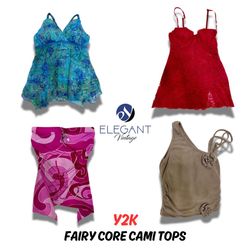Y2K Fairy Core Cami Tops - 10 pezzi - EV0218