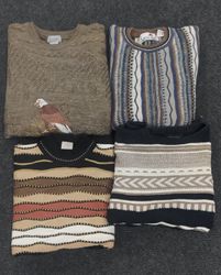 3D knit Coogi Style Sweaters