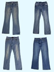 Y2K Lavaggio Chiaro Sogno: Denim Classici Chiodati..