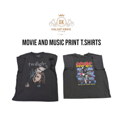 Movie and Music Printed T.shirts