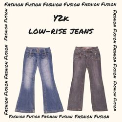 (FF-863) Y2k Low rise jeans