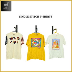 SINGLE STITCH T-SHIRTS - 20 PCS (BUNDLE 2)