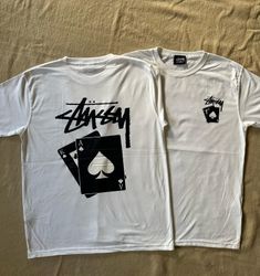 Stussy rework style card white tees 20 pcs