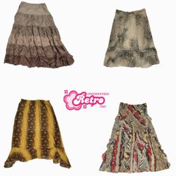 Y2K Brown Babe Midi Skirts