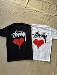 stussy rework style heart tees 20 pcs