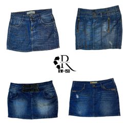 Y2K Britney Ära Einzigartige Denim Mini-Röcke (RW-..