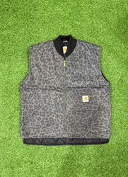 Gilet à imprimé léopard relooké Carhartt