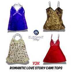 Y2K Romantic Love Story Cami Tops - 12 pieces - EV..
