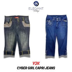 Y2K Cyber Girl Capri Jeans - 10 pieces - EV0238