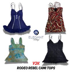 Y2K Rodeo Rebel Cami Tops - 12 pieces - EV0244