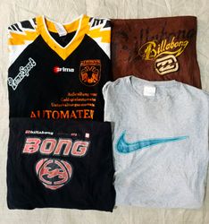 t-shirts de marcas vintage de surf e mix