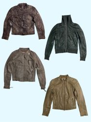 Veste en cuir mix Y2K (TS:546)
