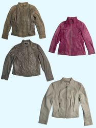 Veste en cuir mignonne Y2K (TS:548)