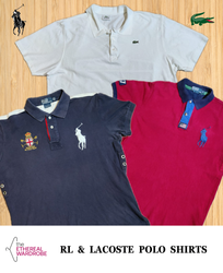 Ralph Lauren & Lacoste Polo shirts 15pcs..