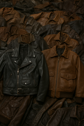Vintage-Lederjacke
