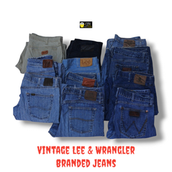 Vintage Lee & Wrangler Branded Jeans✨