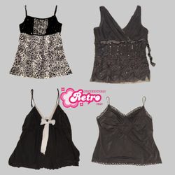 Camisetas Cami Góticas Glam Y2K (Mai-06)