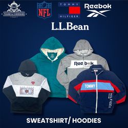 NFL, Felpe Vintage Brandizzate Reebok 24 Pezzi (gn..