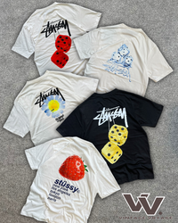 T-shirts style rework Stüssy MOQ 40 pièces #5525