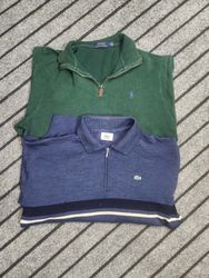 Ralph lauren and lacoste zipper