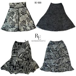 Y2K Black Gothic Summer Skirts (RE-1009)