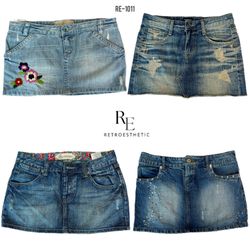 Y2K Britney Era Denim Mini Skirts (RE-10..