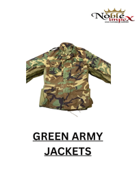 Green Army Jackets 8Pcs (NI-5-11)