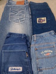 #633 Men Baggy Denim Shorts -16