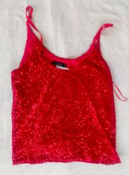 Y2k cami sequin tops