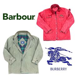 7着のバーバリーとバーブァーのジャケット
