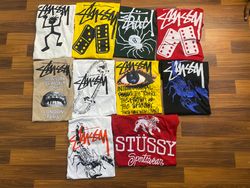 Combo de t-shirts style retravaillé Stussy